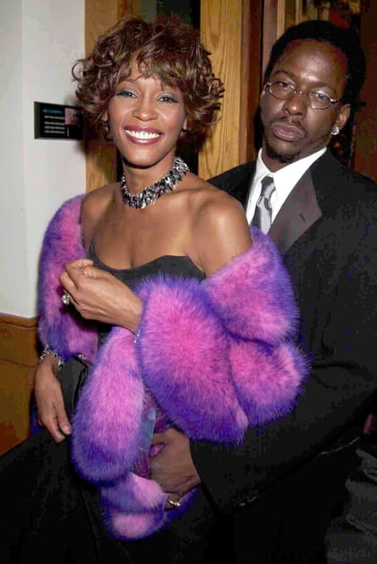 Avec Bobby Brown, son mari