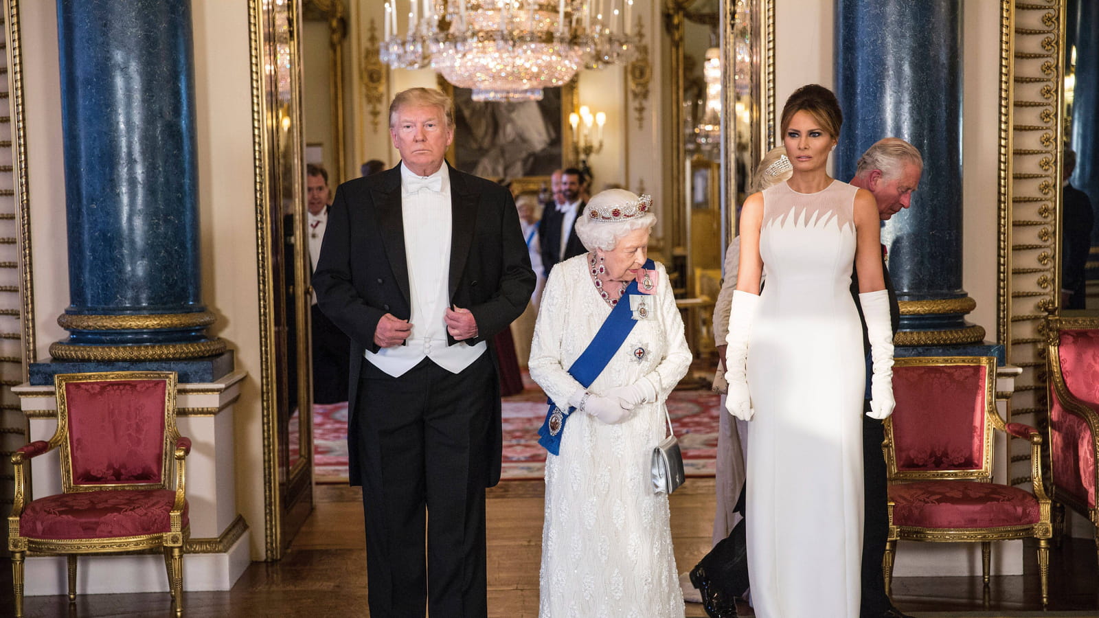 Elizabeth II et Melania Trump 