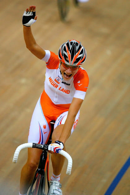 La cycliste Marianne Vos aux Jeux olympiques de P&eacute;kin en 2008