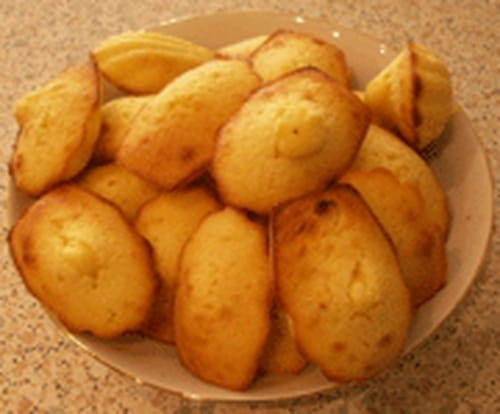 Madeleines à ma façon au chocolat blanc