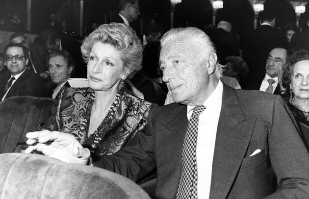 Gianni Agnelli et Marella Agnelli en 1986