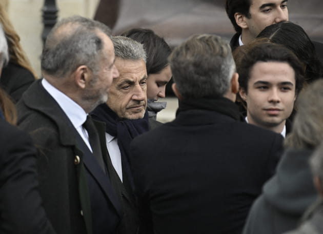 Nicolas Sarkozy aux obsèques de son père, Pal Sarkozy