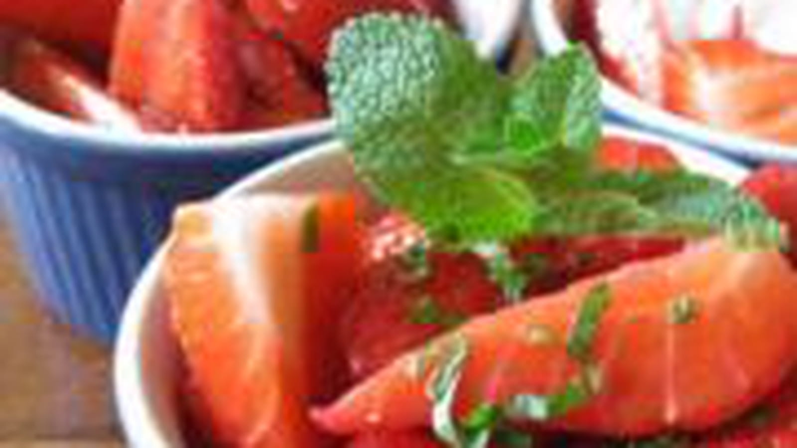 Trilogie de salade de fraises