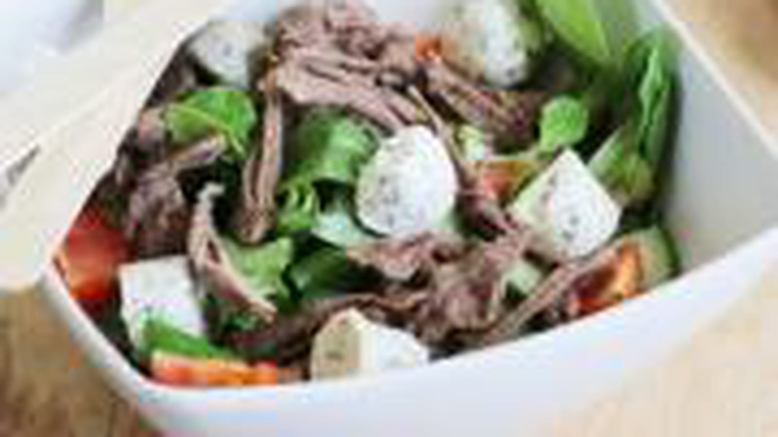 Côte-jarret boeuf fermier Aubrac salade