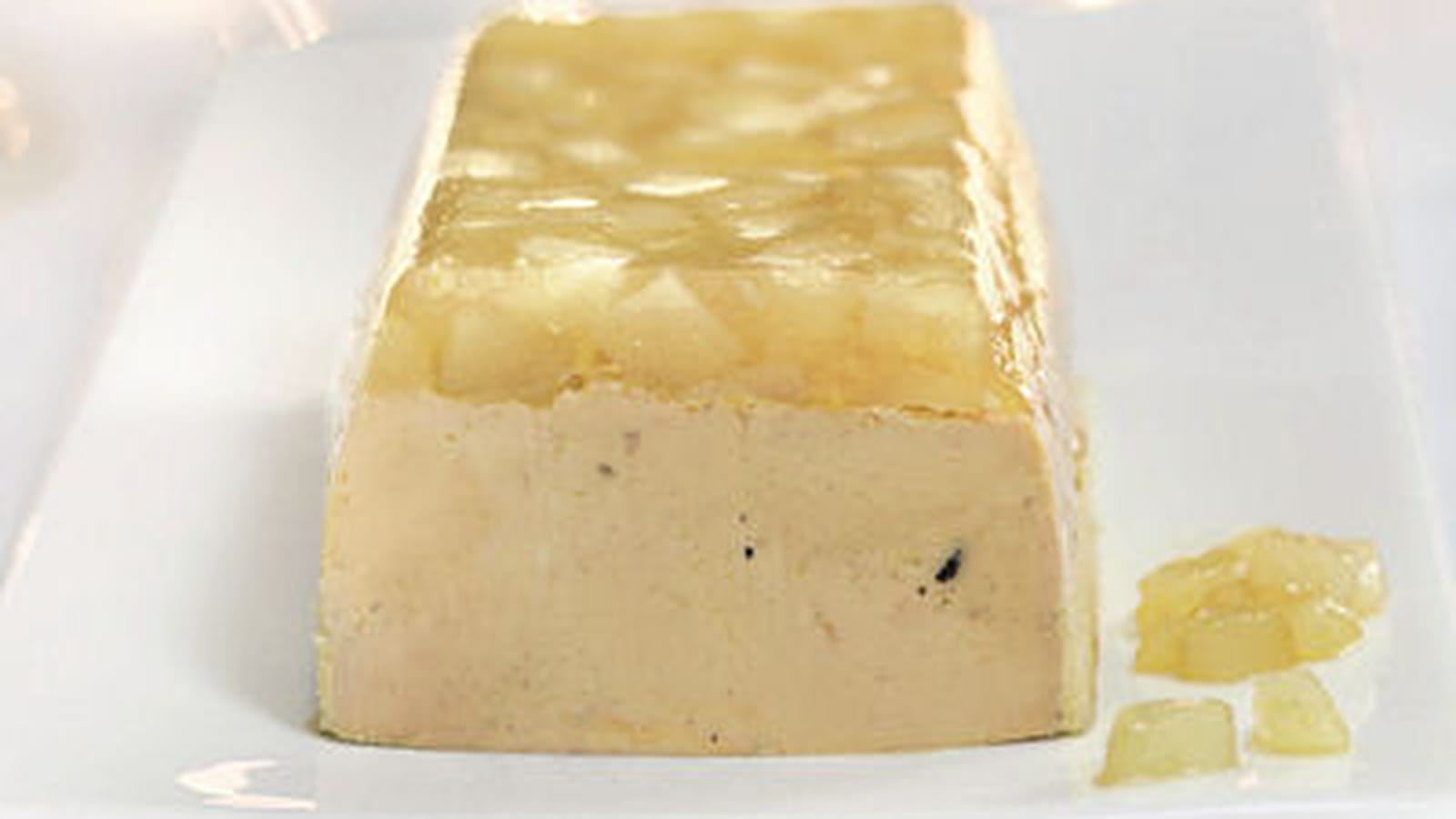 Foie gras mi-cuit poires à l'Armagnac Comtesse du Barry