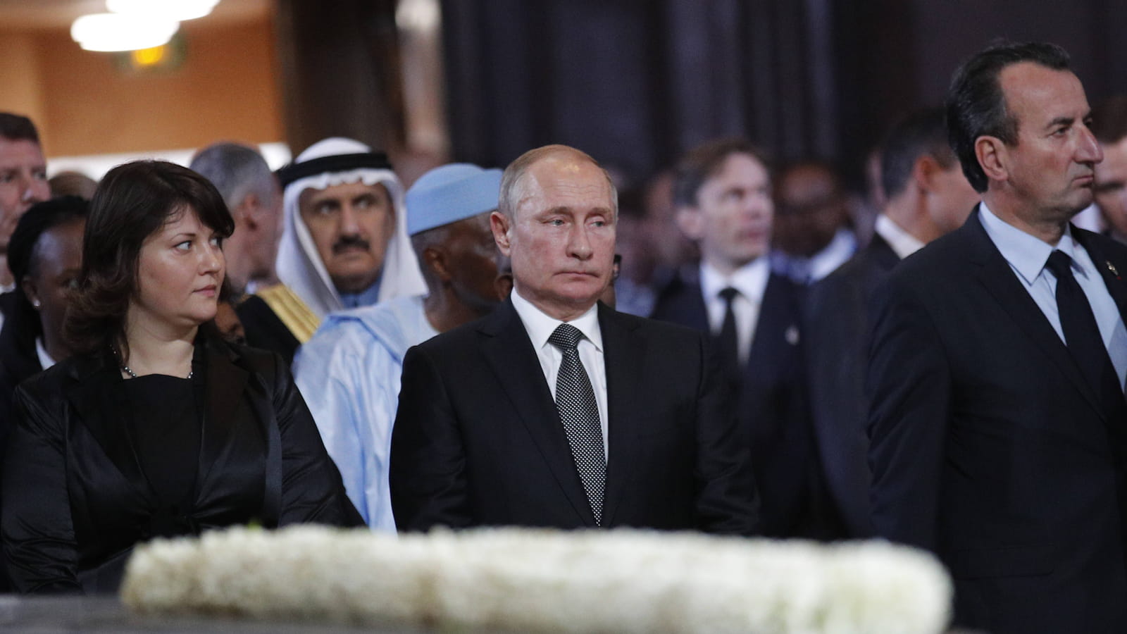 Vladimir Poutine et sa traductrice