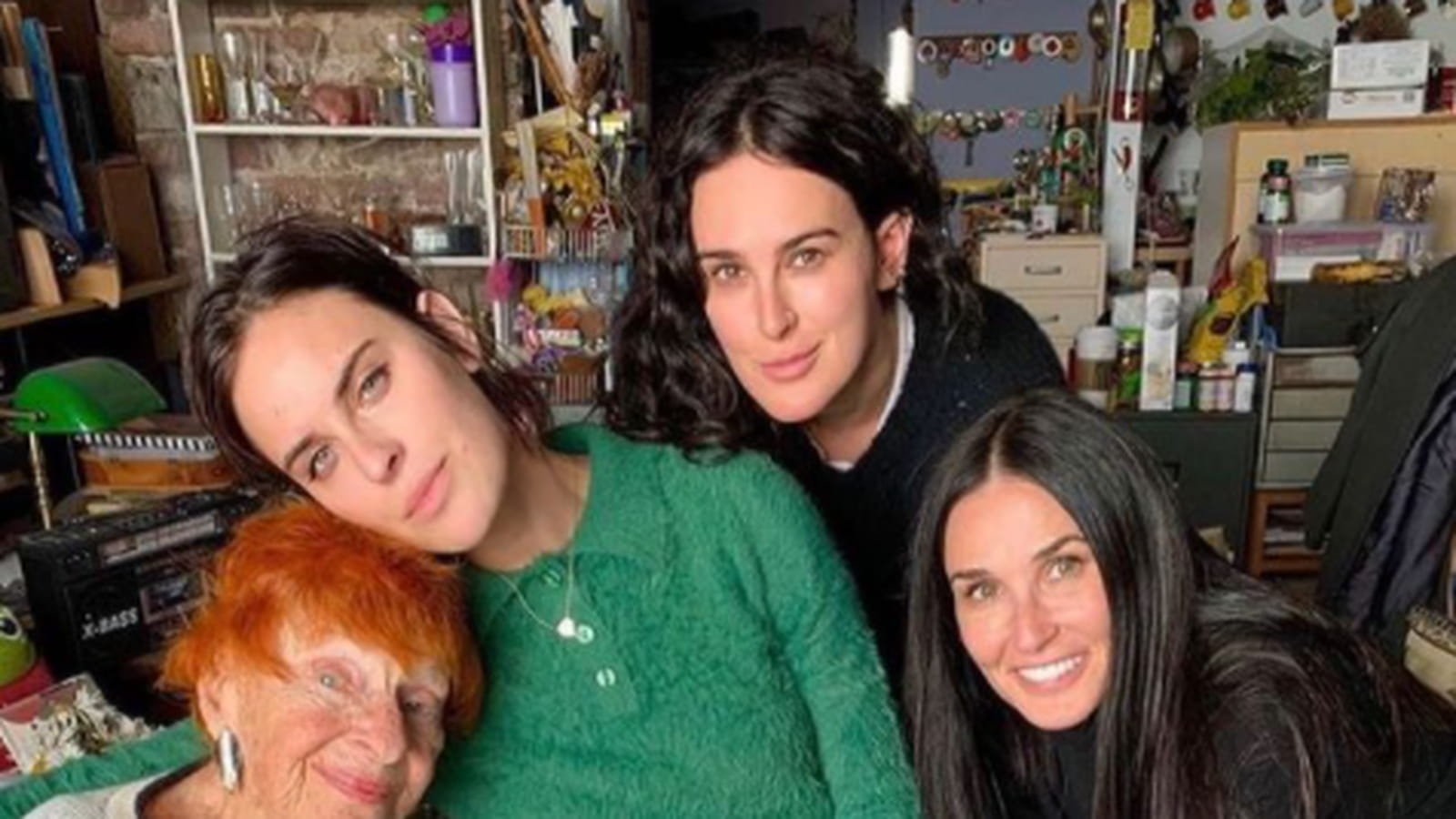 Ilona Smithkin, Talululah Willis, Rumer Willis et Demi Moore