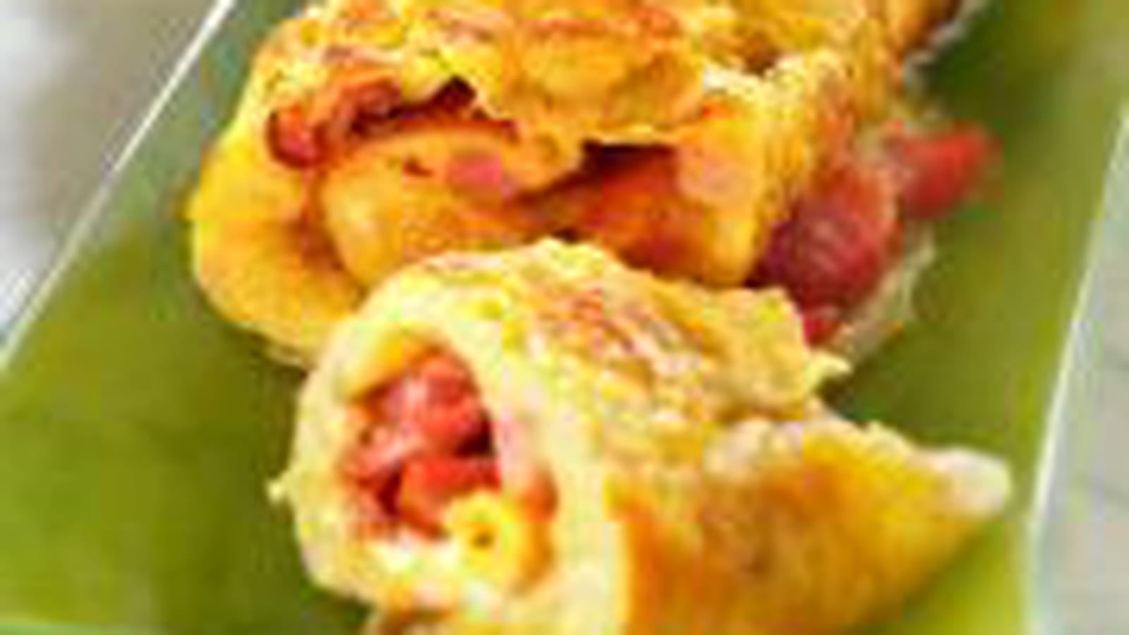 Omelette au jambon ou au lard