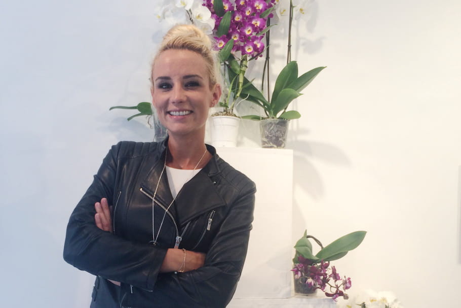 Elodie Gossuin, ambassadrice romantique des orchidées