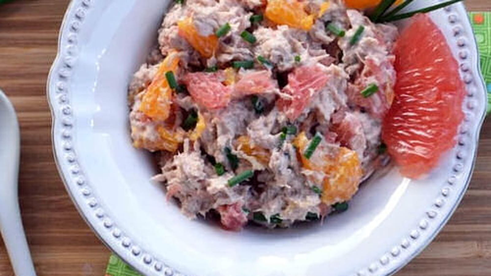 Rillettes de thon à l'orange et au pamplemousse rose
