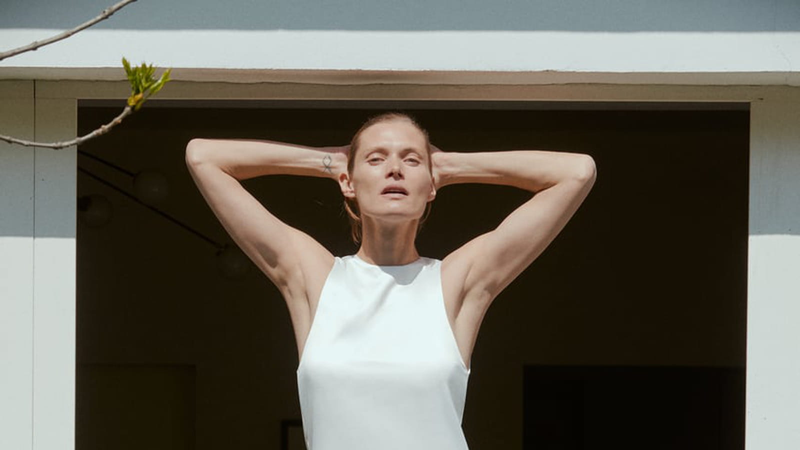 Robe satinée 