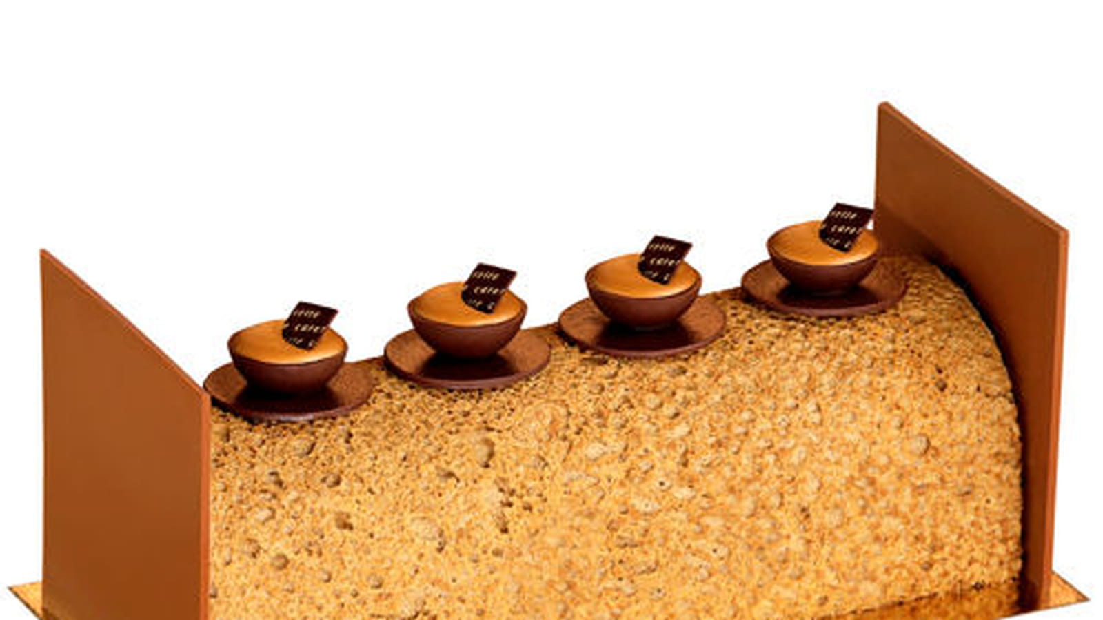 Bûche à la noisette et café de Carette