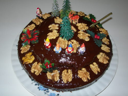 Gâteau au chocolat et aux noix