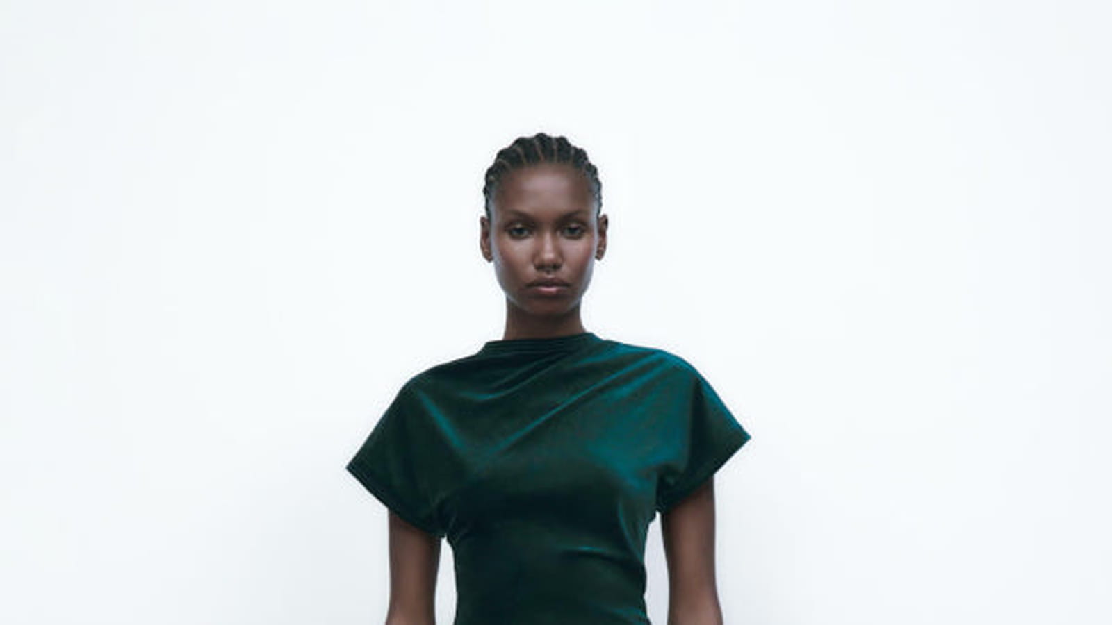 Robe drapée Zara 