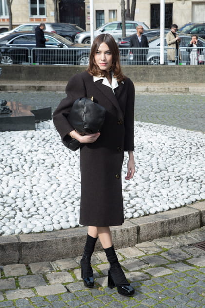 Alexa Chung au défilé Miu Miu