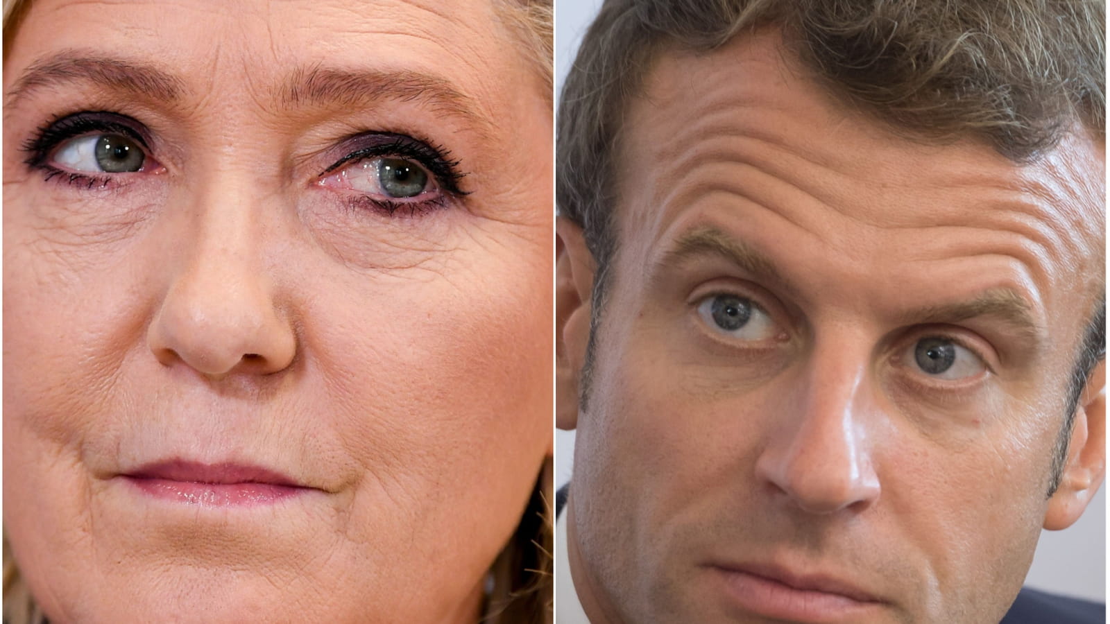 Marine Le Pen et Emmanuel Macron