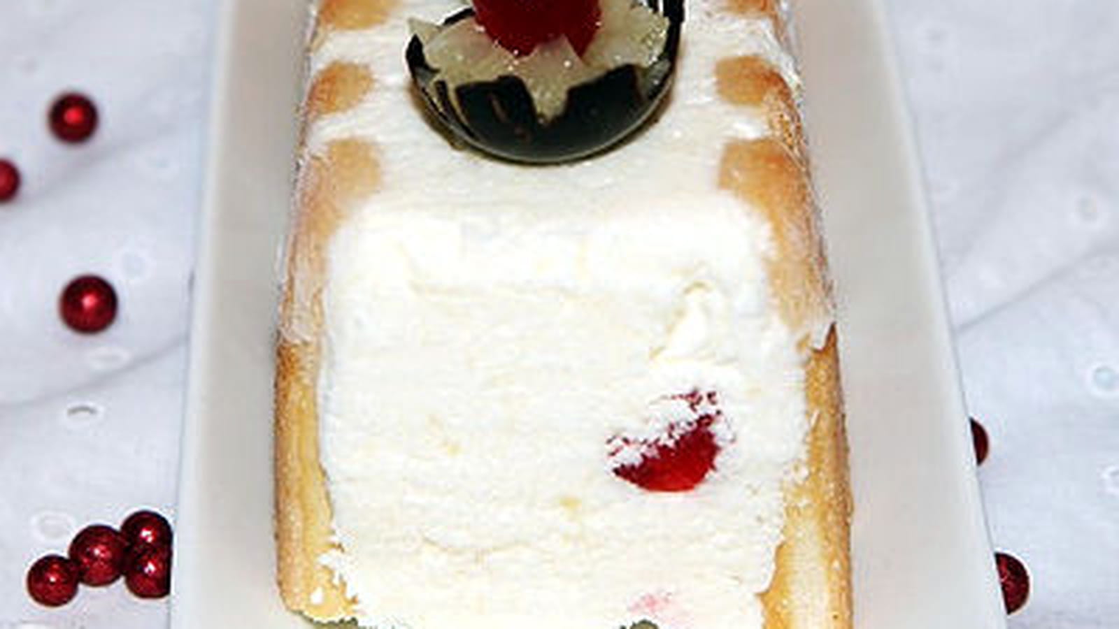 Bûche glacée à l'ananas