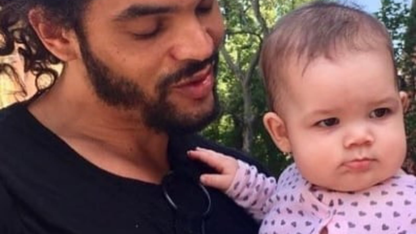 Joakim Noah et sa fille 