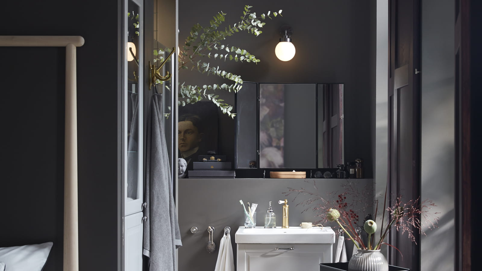 Salle de bains IKEA version bohème