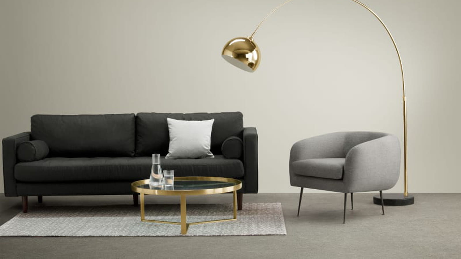 Lampadaire en laiton