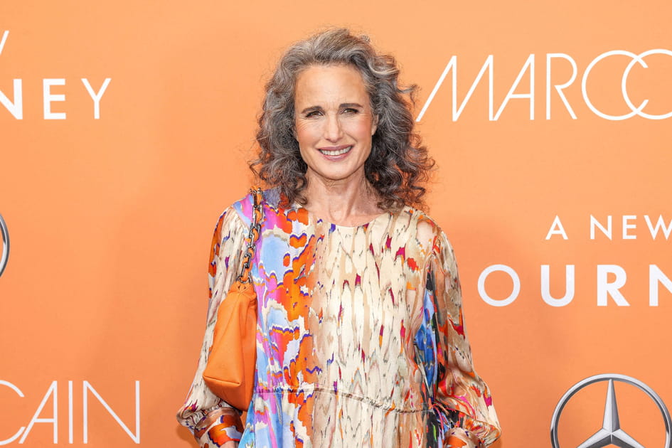 Andie MacDowell, &eacute;blouissante avec son maquillage bonne mine