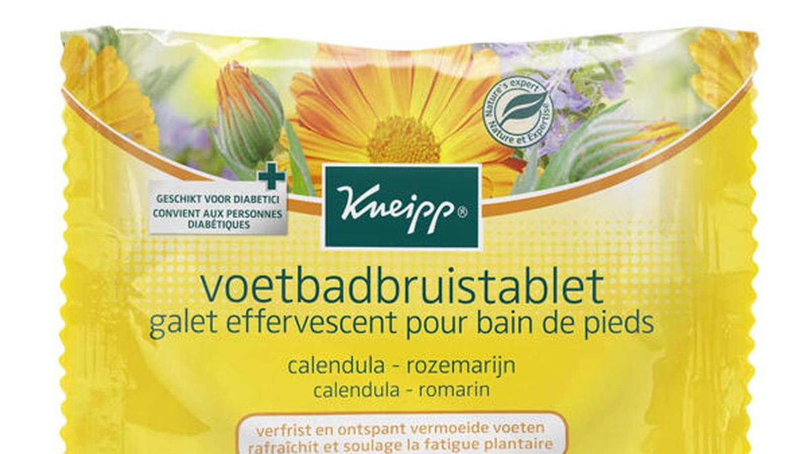 Galet effervescent pieds, Kneipp