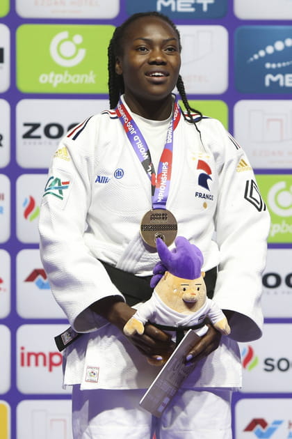 La judokate Clarisse Agbegnenou à Doha en 2023
