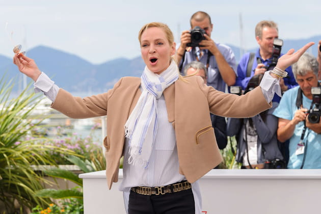 Uma Thurman s'est montrée très démonstrative