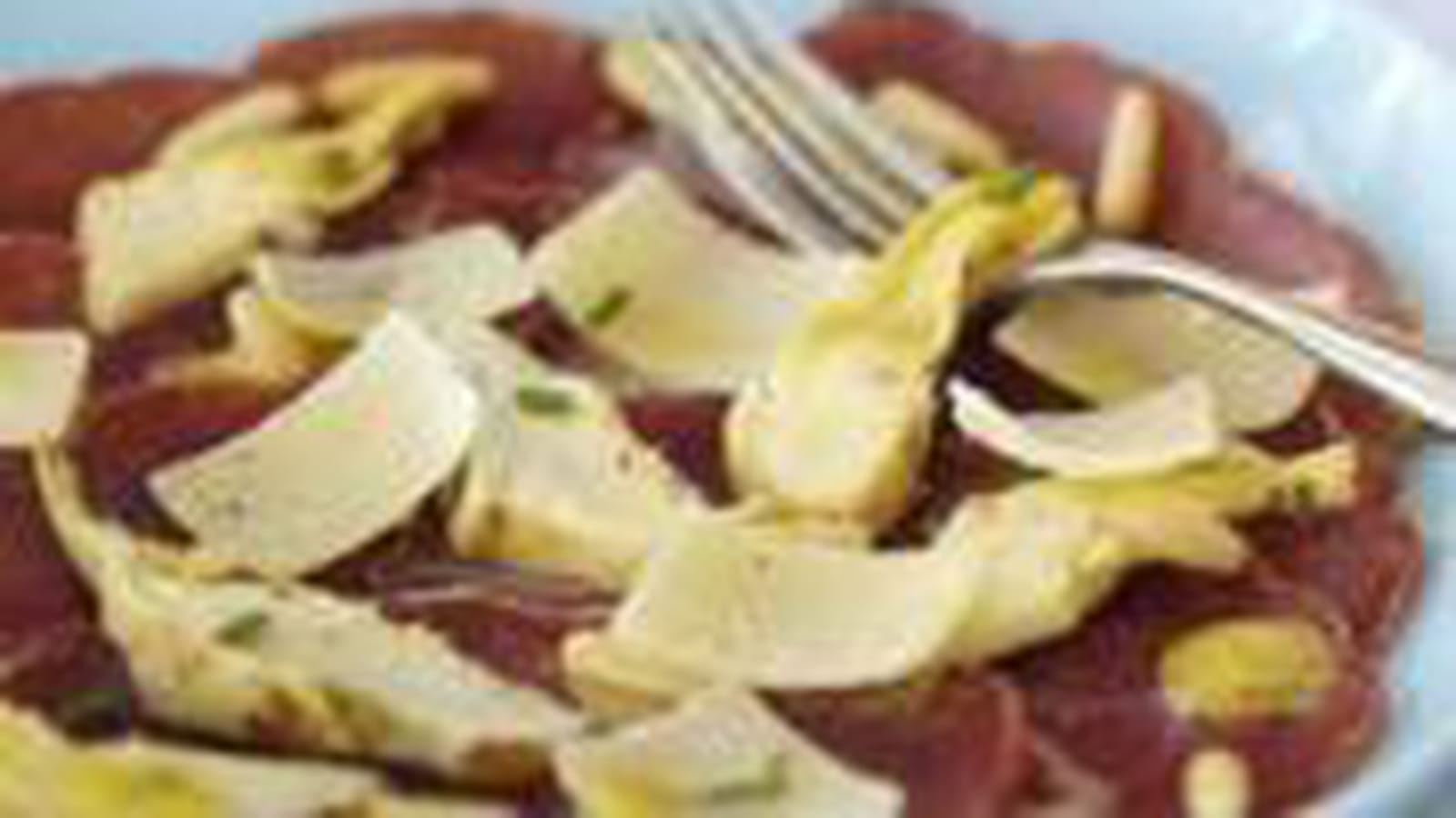 Carpaccio de Bresaola et artichauts