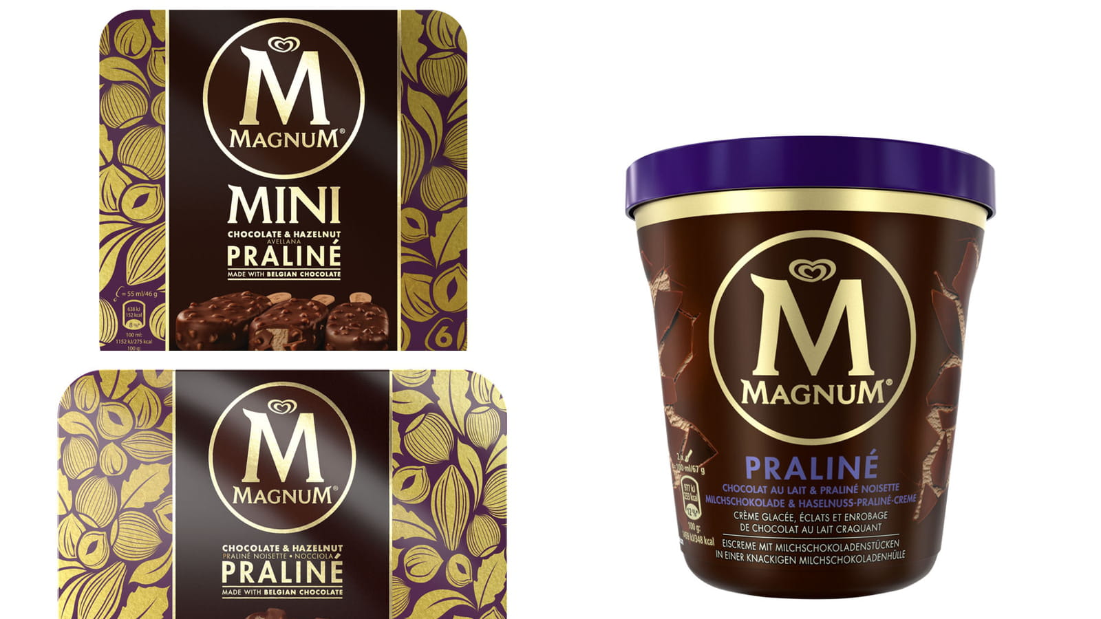 Glaces au praliné de Magnum®