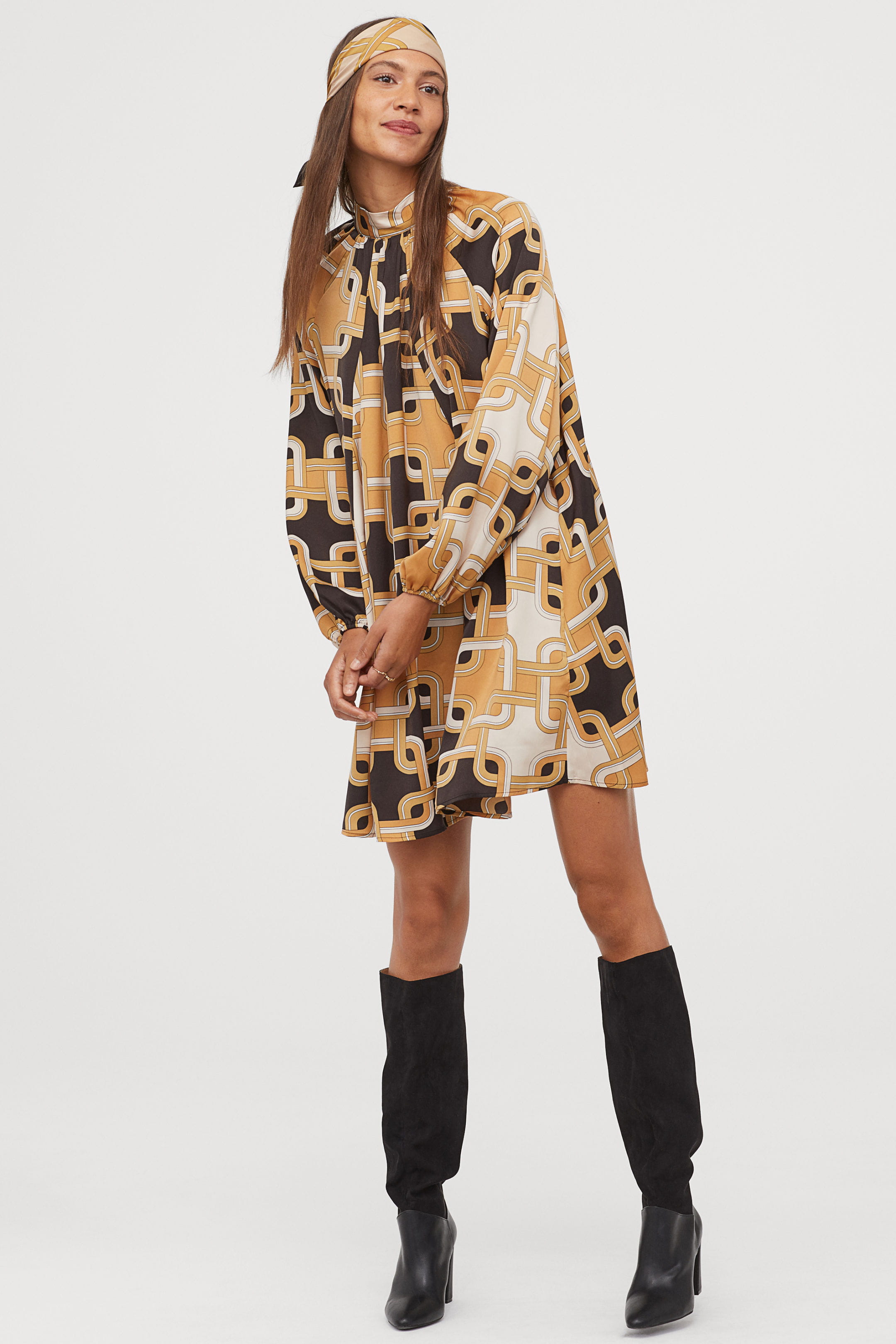 Robe à col droit de H&M