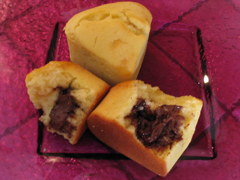Muffins Au Petit Coeurs Fondant Au Chocolat