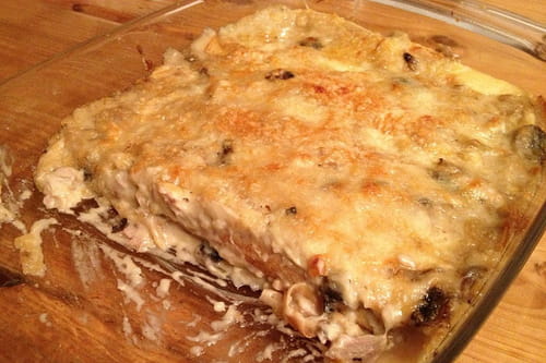 Crêpes roulées au poulet