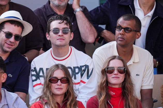 Stromae et Michael Johnston assistent &agrave; la finale de Roland-Garros