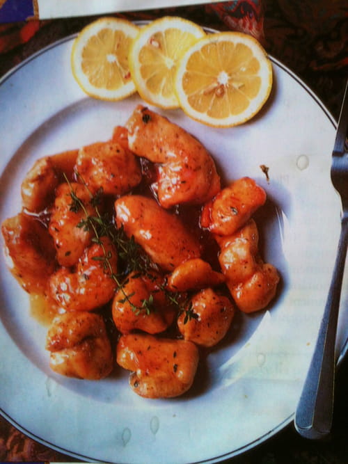 Poulet à la gelée de citron