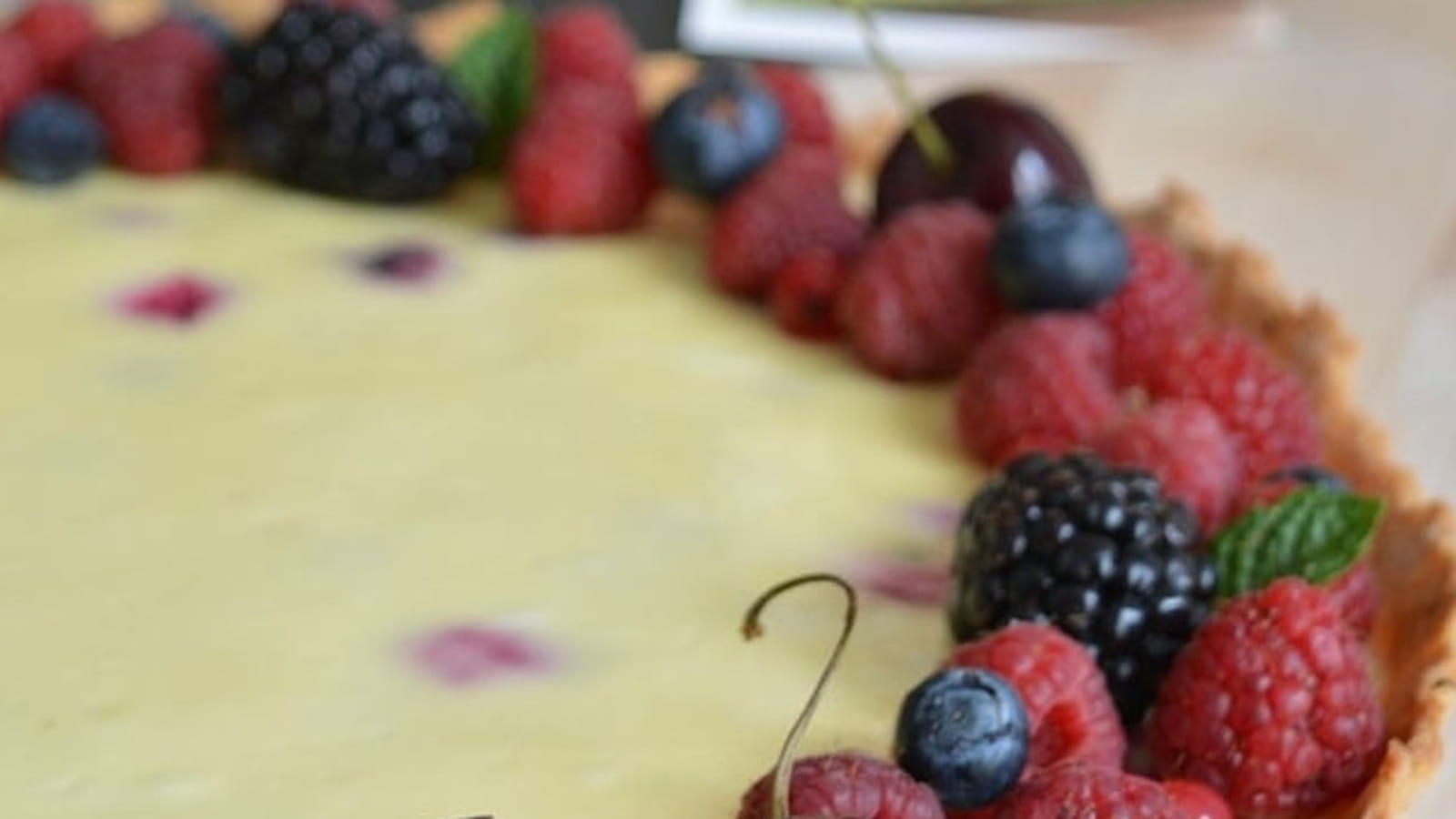 Tarte aux fruits rouges façon cheesecake