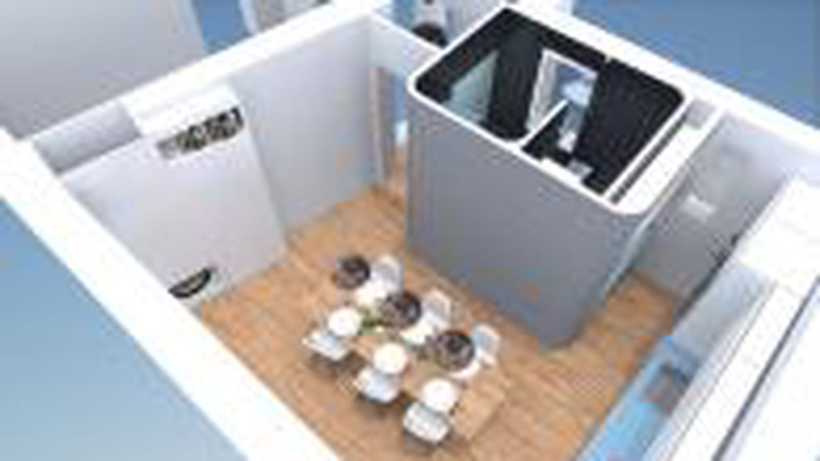 Axonométrie salle à manger