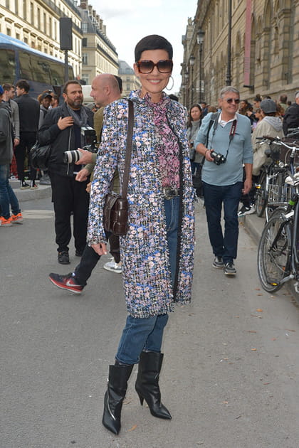 Cristina Cordula au d&eacute;fil&eacute; Giambattista Valli