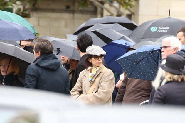 Maïwenn fait ses adieux - Obsèques d'Hervé Temime