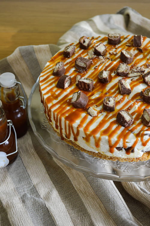Cheesecake sans cuisson au Twix