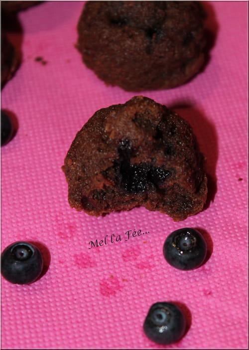 Fondant chocolat myrtilles