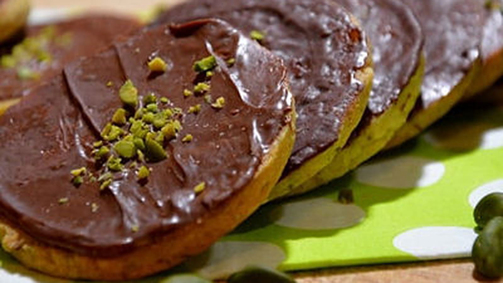Biscuits pistache chocolat Pépi'staches