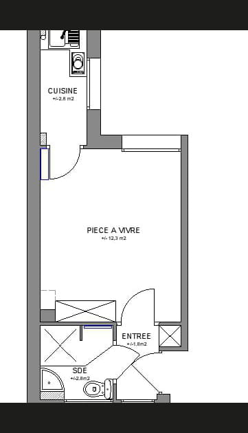 Le plan avant travaux