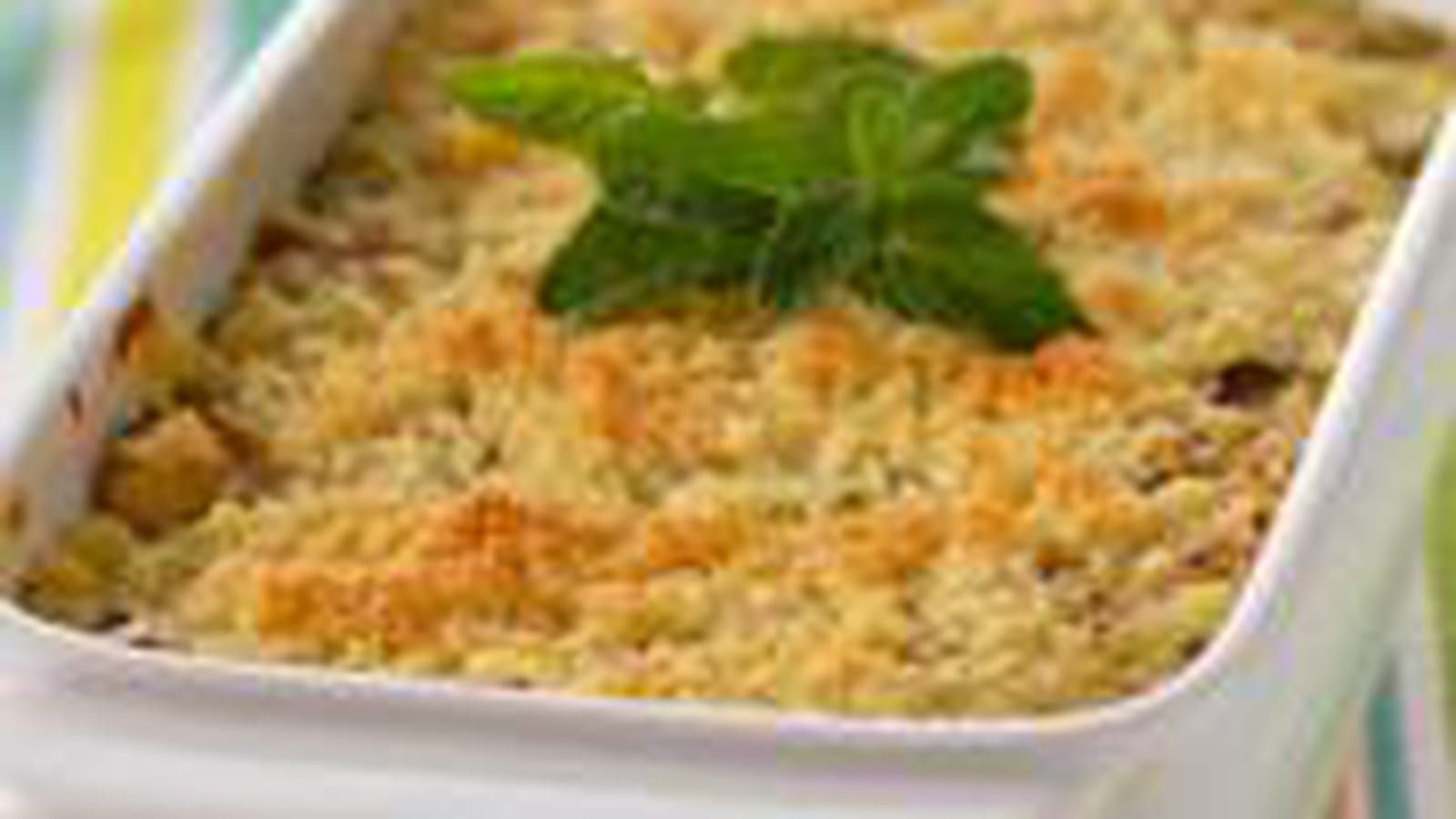 Crumble de courgettes et Serrano au Parmesan