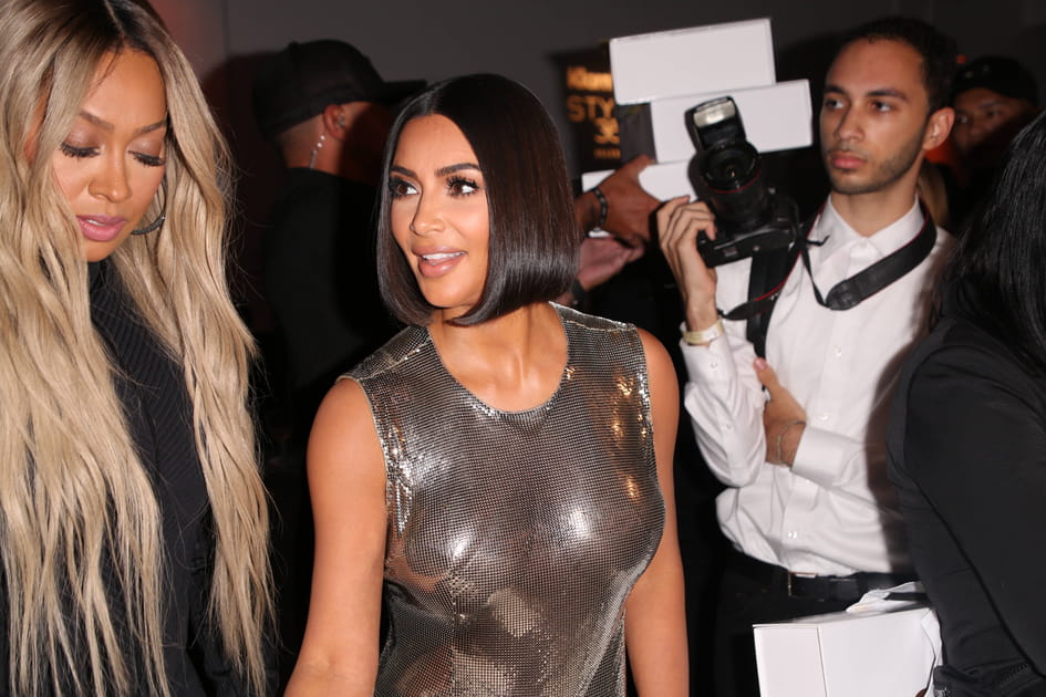 Le carr&eacute; court de Kim Kardashian