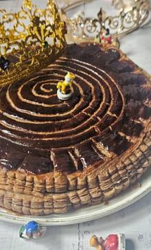Galette des Rois tout chocolat à la crème d'amande au chocolat : Etape 5