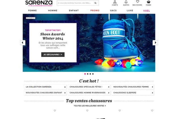 Le e-shop de Sarenza