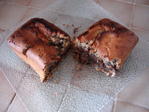 Cake fondant au lait de coco et au chocolat