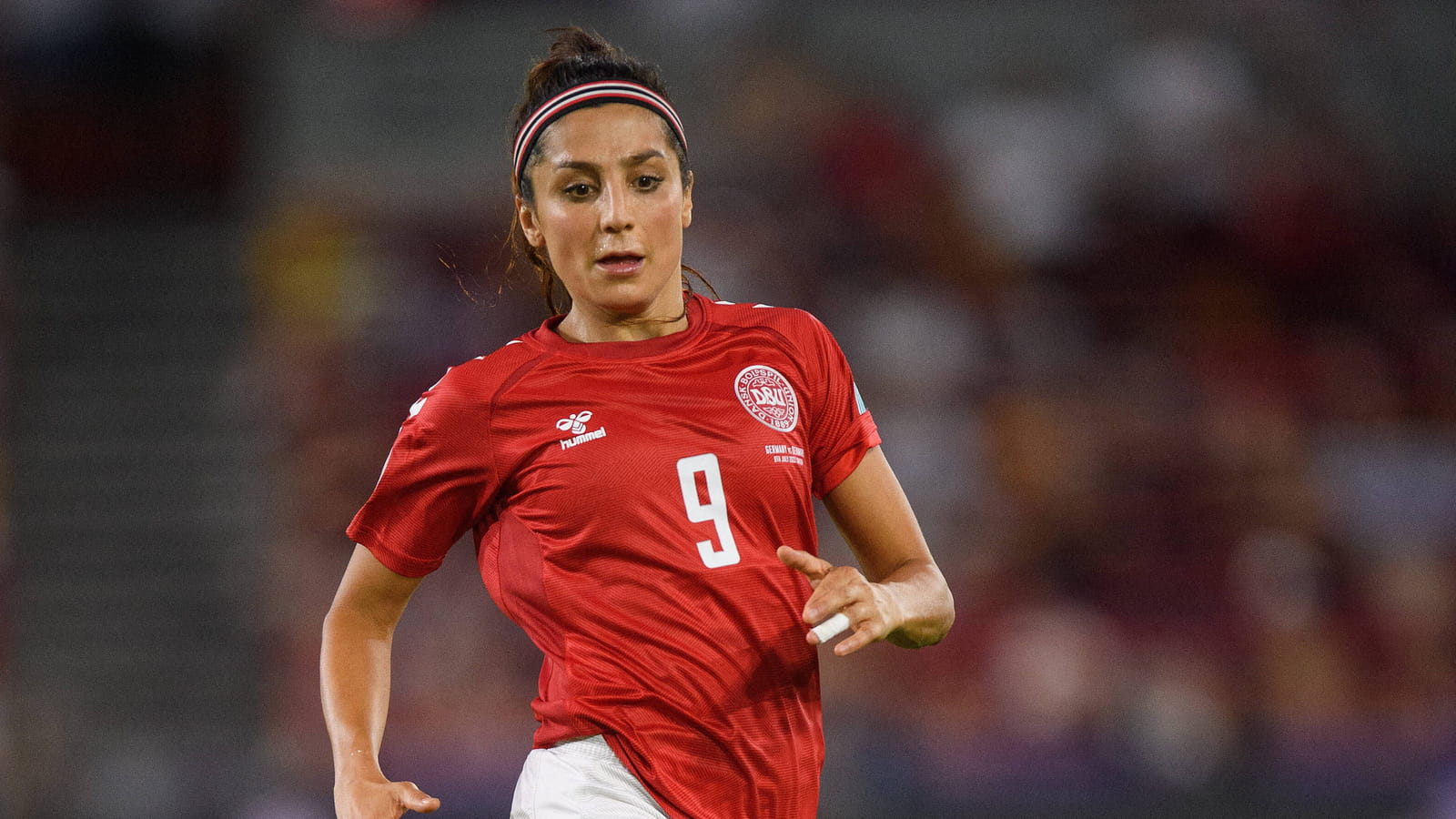 Nadia Nadim lors de l’Euro 2022