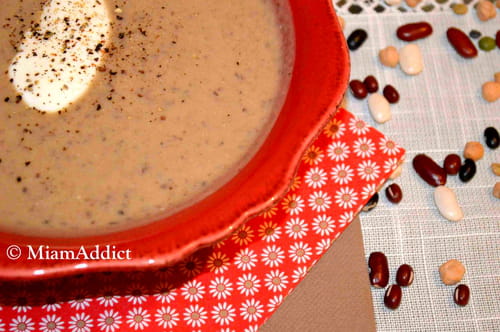 Velouté de légumineuses à la ricotta